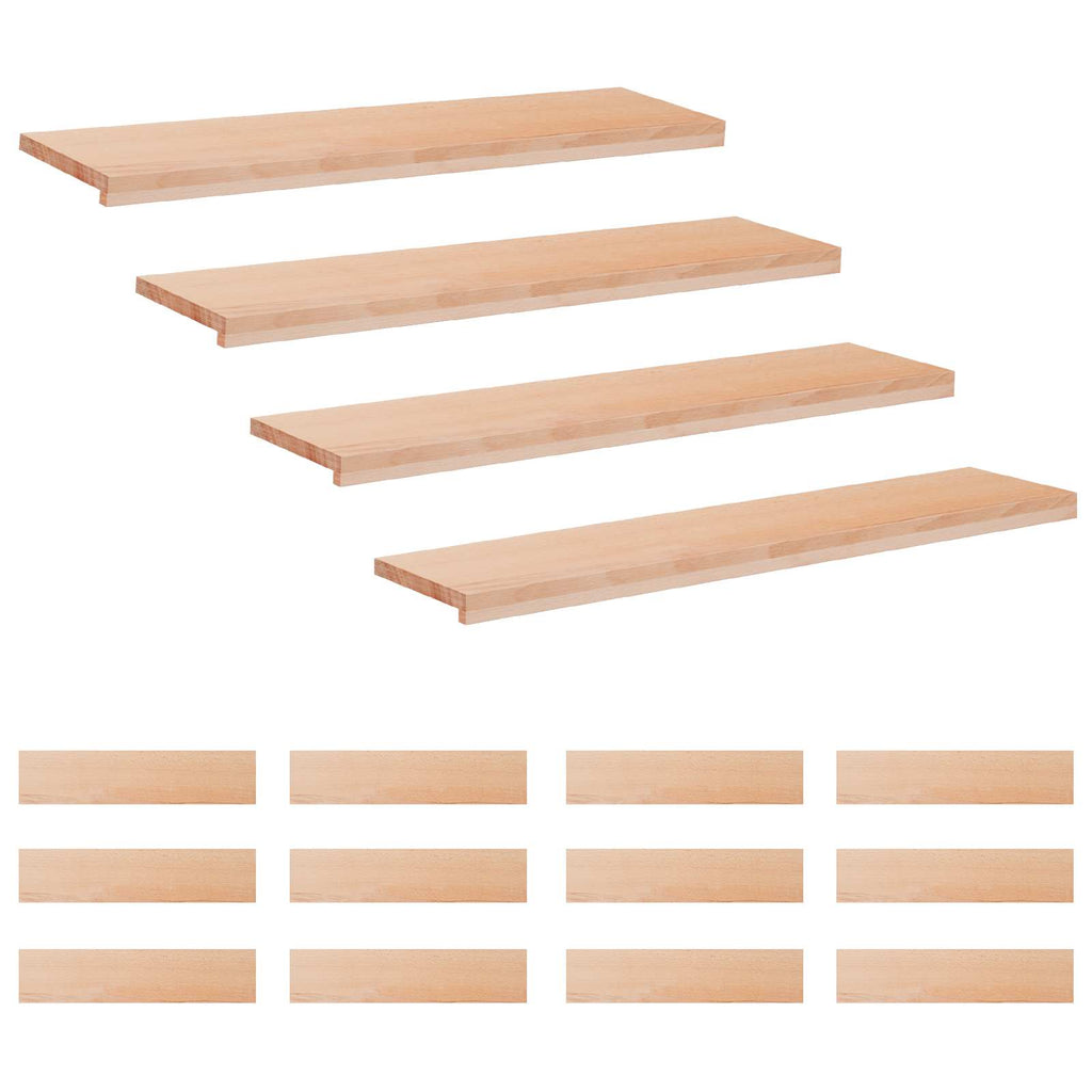 vidaXL Nakładki na schody 16 szt. 110 x 25 x 2 cm naturalny