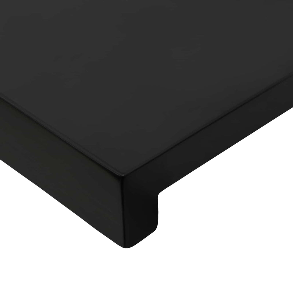 vidaXL Nakładki na schody 16 szt. 110 x 25 x 2 cm Czarny Drewno bukowe