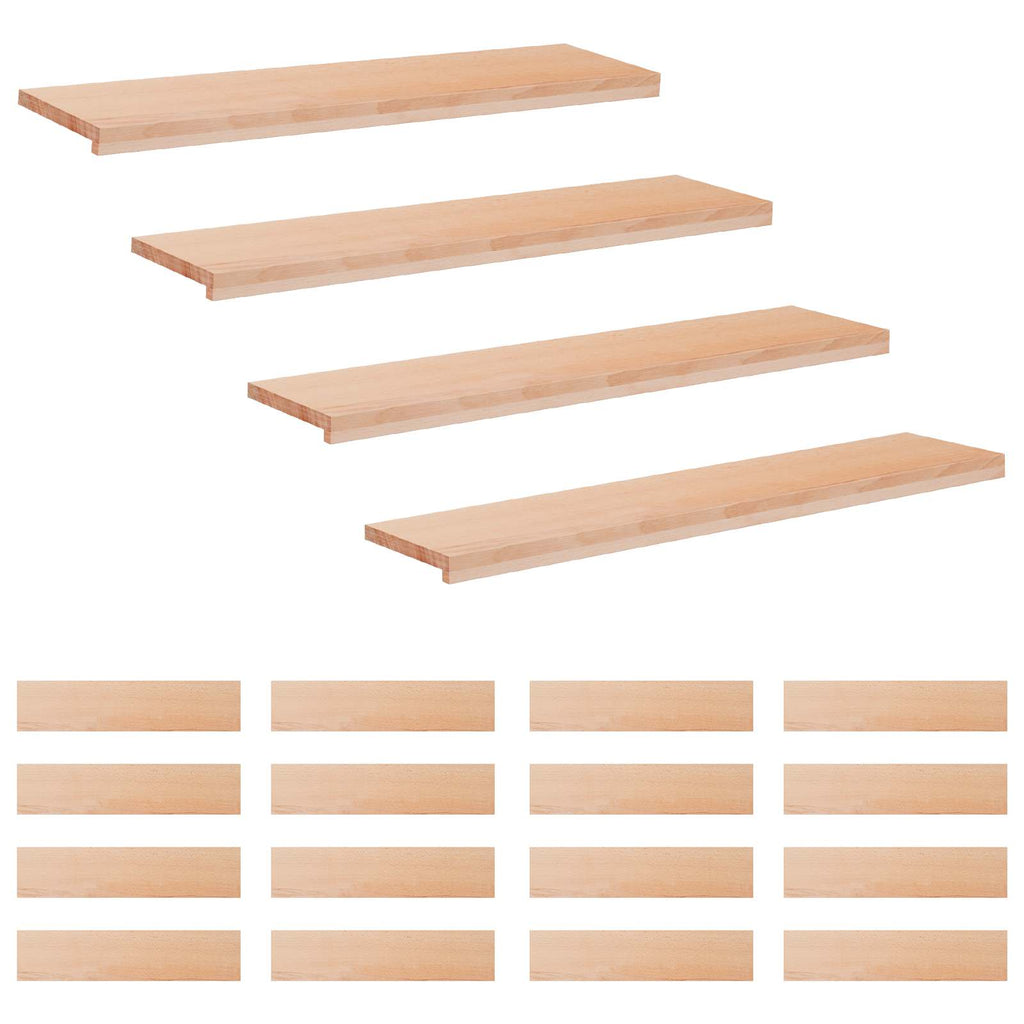 vidaXL Nakładki na schody 20 szt. 120 x 25 x 2 cm naturalny