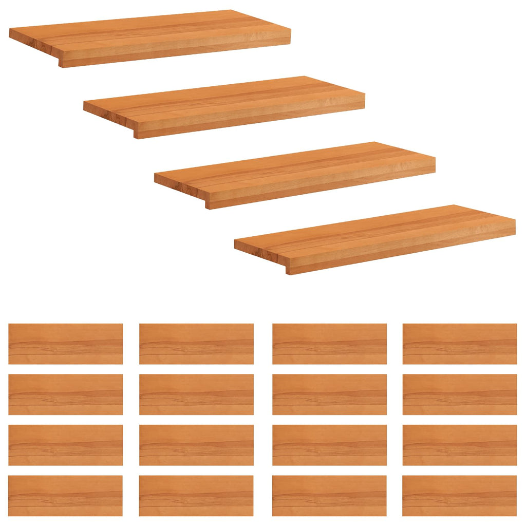 vidaXL Nakładki na schody 20 szt. 80 x 25 x 2 cm Jasny Brąz