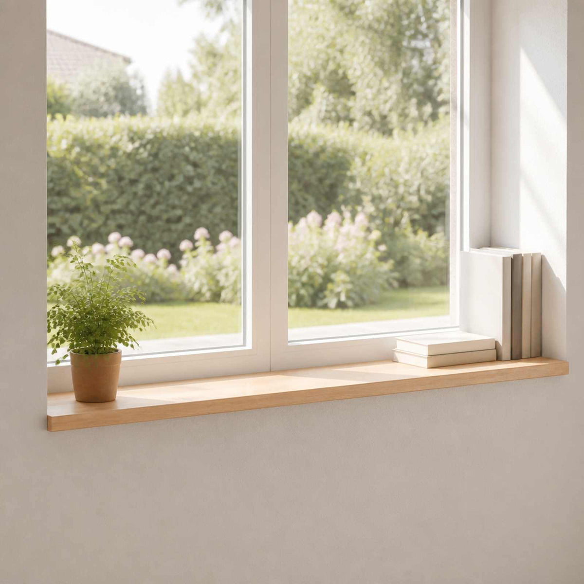 vidaXL Parapety 2 szt. naturalny 140 x 20 x 2 cm Drewno bukowe