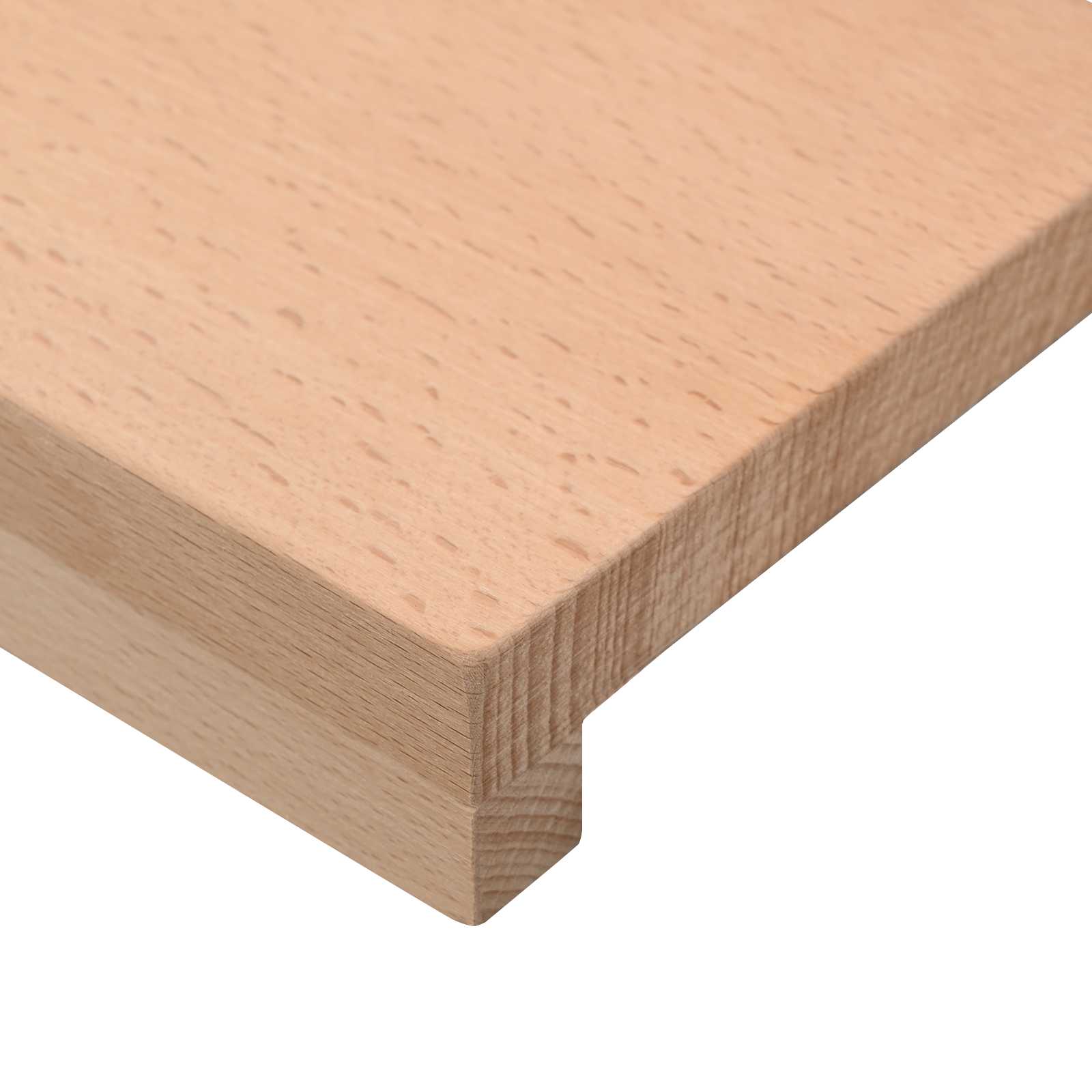 vidaXL Parapety 2 szt. naturalny 100 x 30 x 2 cm Drewno bukowe