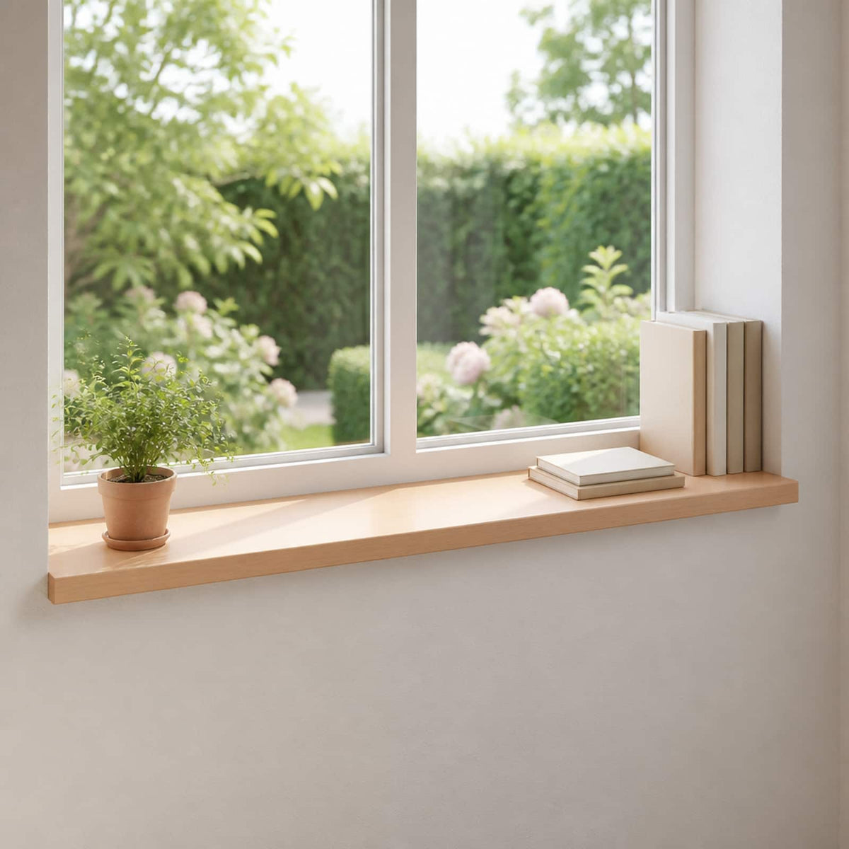 vidaXL Parapety 2 szt. naturalny 90 x 40 x 2 cm Drewno bukowe