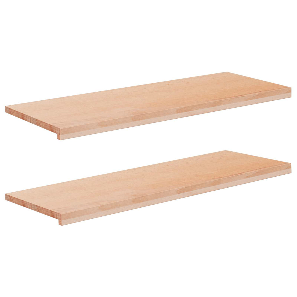 vidaXL Parapety 2 szt. naturalny 110 x 40 x 2 cm Drewno bukowe