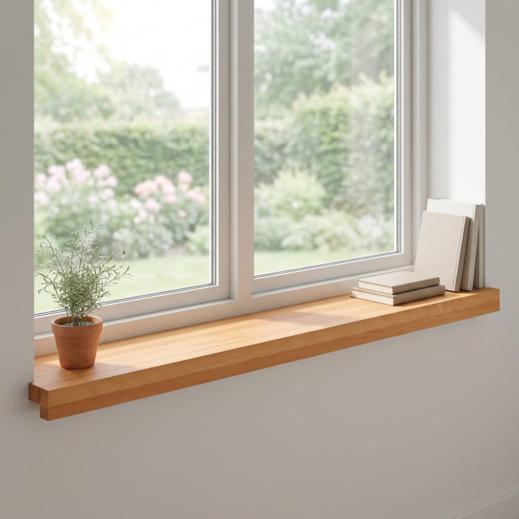 vidaXL Parapety 2 szt. Jasny Brąz 70 x 15 x 2 cm Drewno bukowe