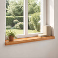 vidaXL Parapety 2 szt. Jasny Brąz 100 x 15 x 2 cm Drewno bukowe