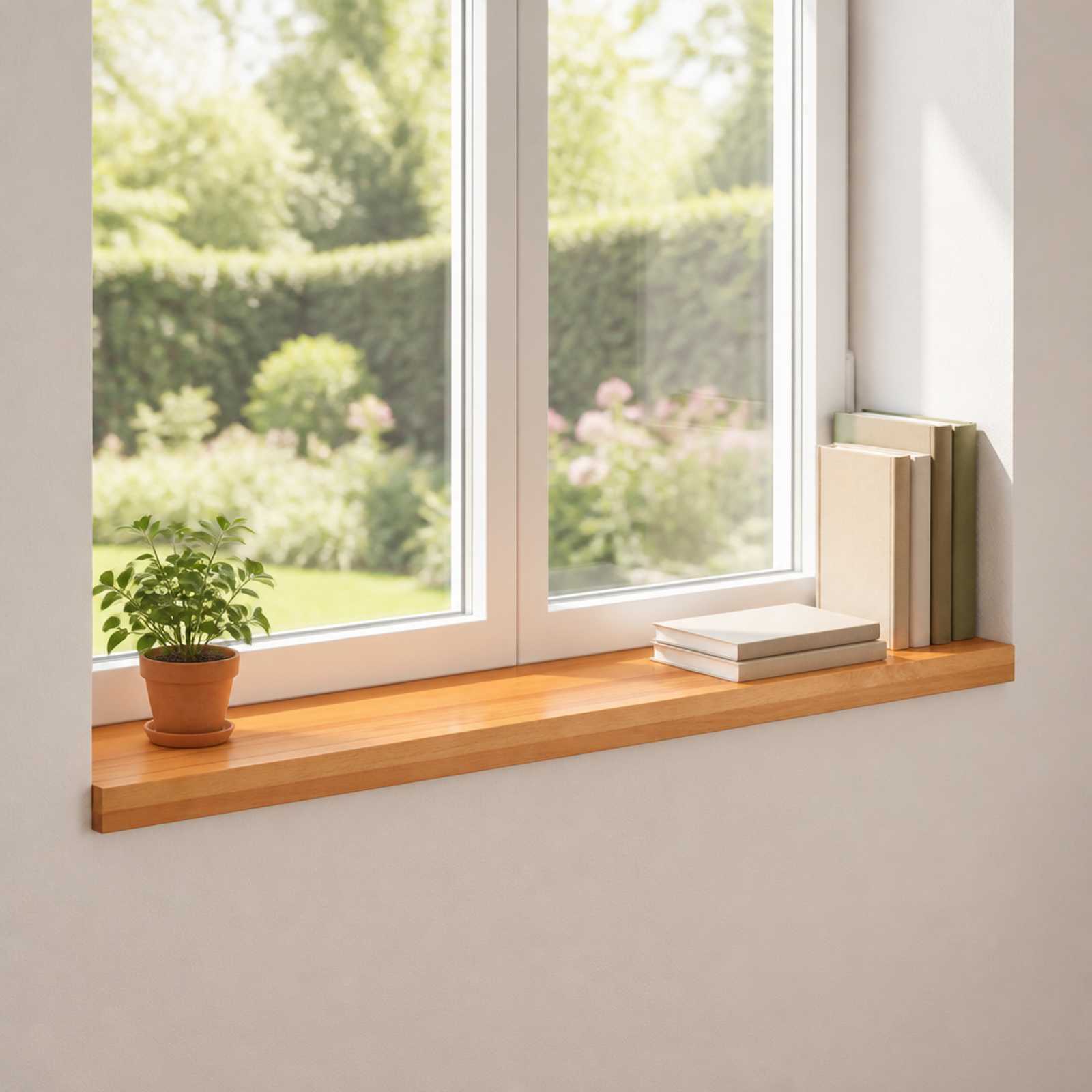 vidaXL Parapety 2 szt. Jasny Brąz 100 x 20 x 2 cm Drewno bukowe