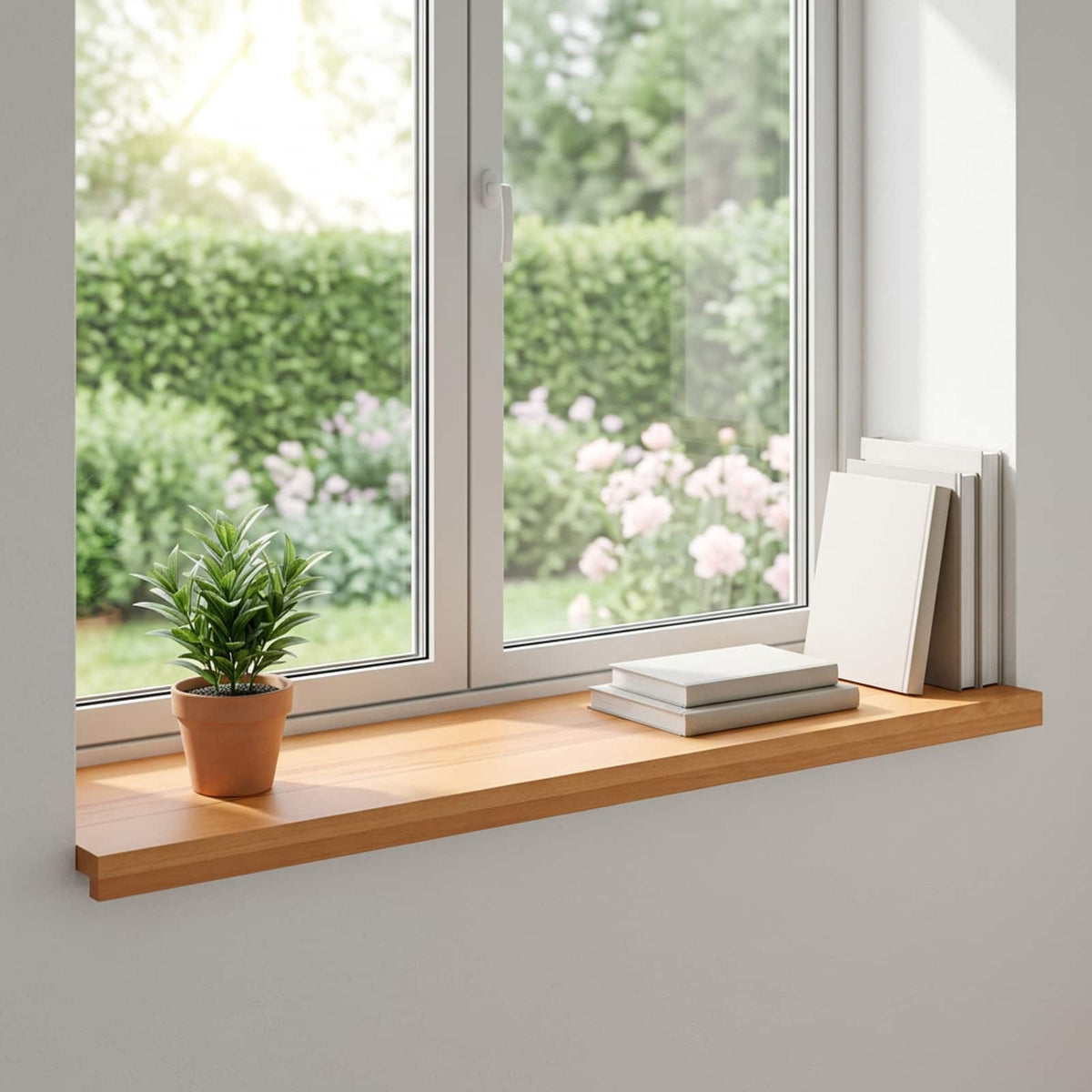vidaXL Parapety 2 szt. Jasny Brąz 100 x 40 x 2 cm Drewno bukowe