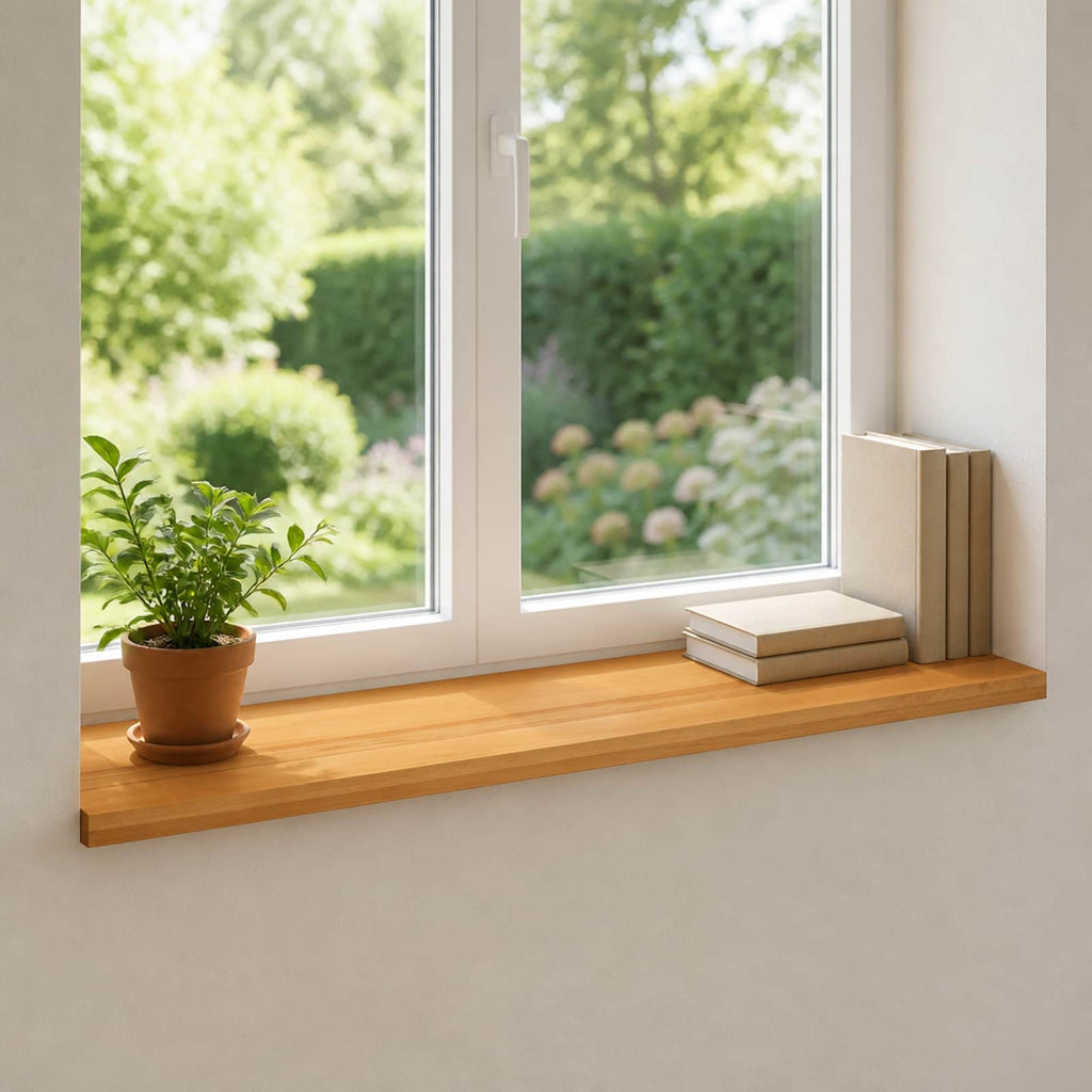 vidaXL Parapety 2 szt. Jasny Brąz 100 x 40 x 2 cm Drewno bukowe
