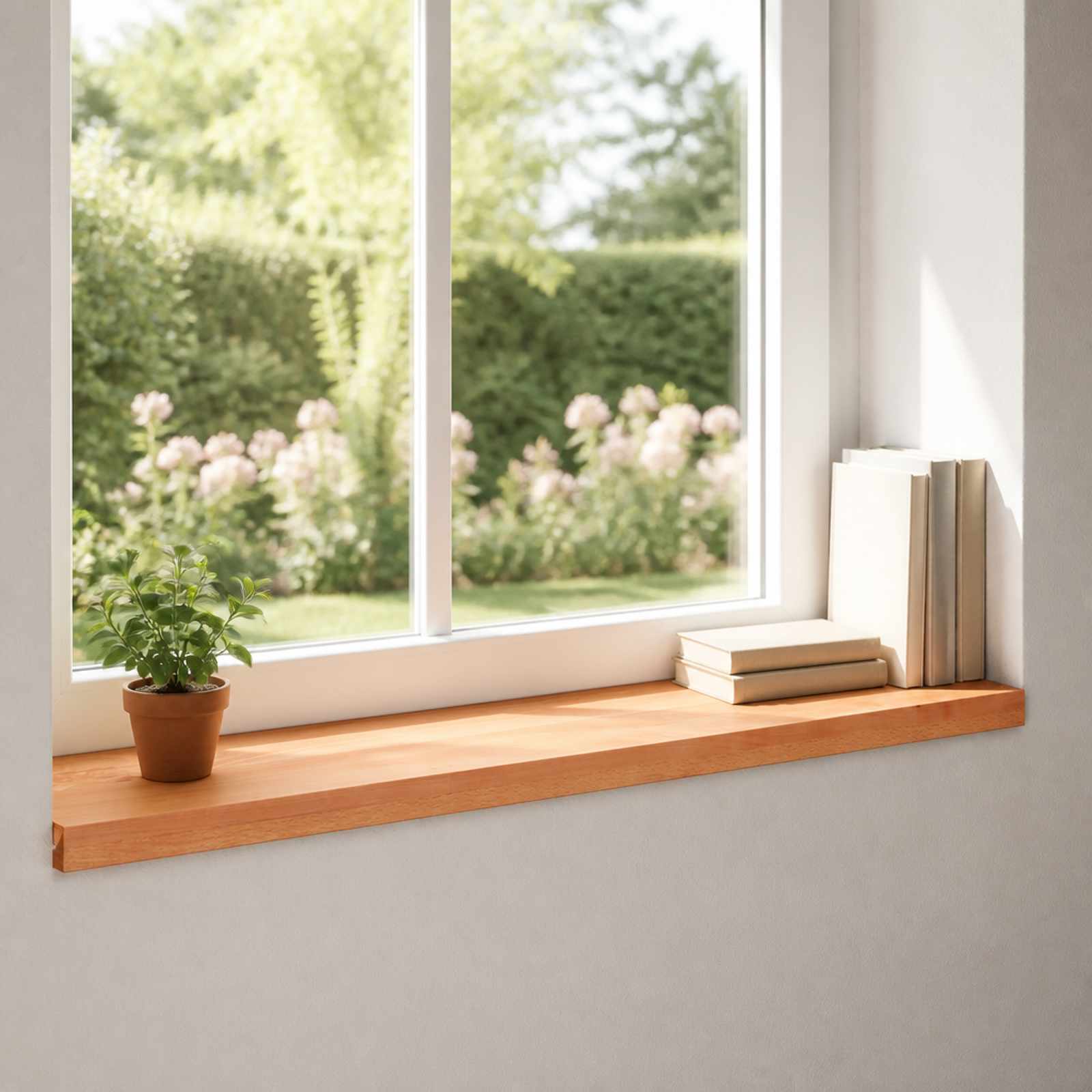 vidaXL Parapety 2 szt. Woskowane 100 x 30 x 2 cm Drewno bukowe