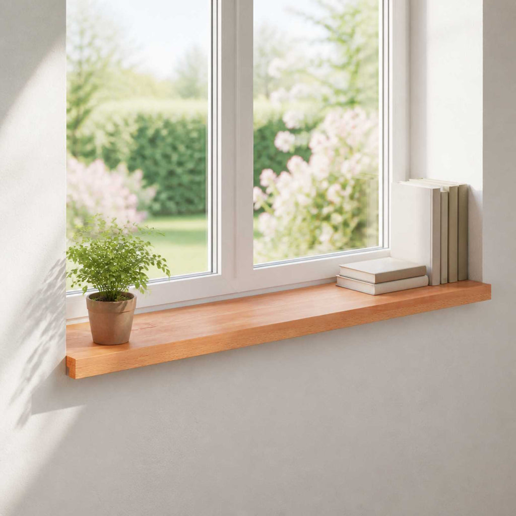 vidaXL Parapety 2 szt. Woskowane 100 x 40 x 2 cm Drewno bukowe