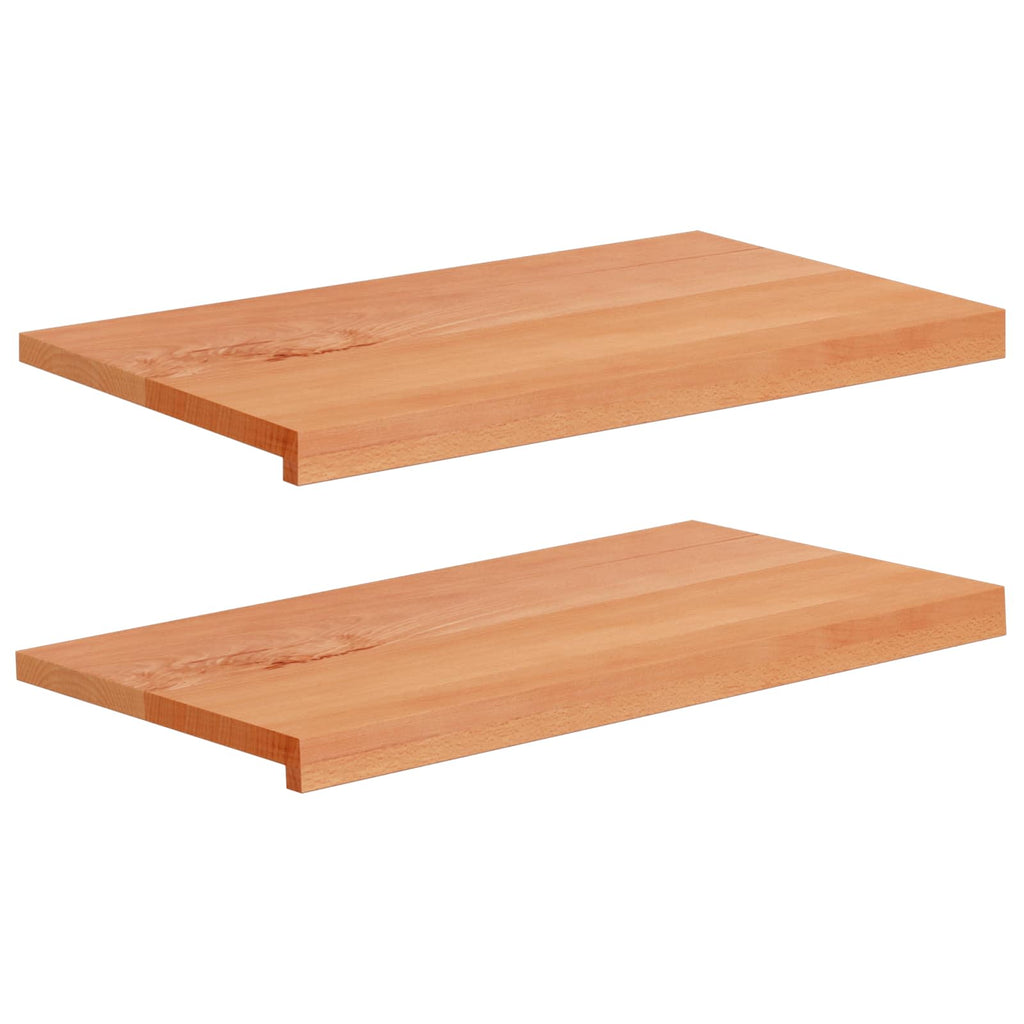 vidaXL Parapety 2 szt. Woskowane 80x 40 x 2 cm Drewno bukowe
