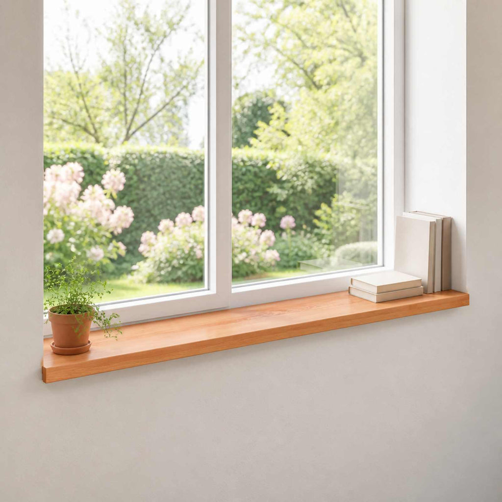 vidaXL Parapety 2 szt. Woskowane 140 x 40 x 2 cm Drewno bukowe
