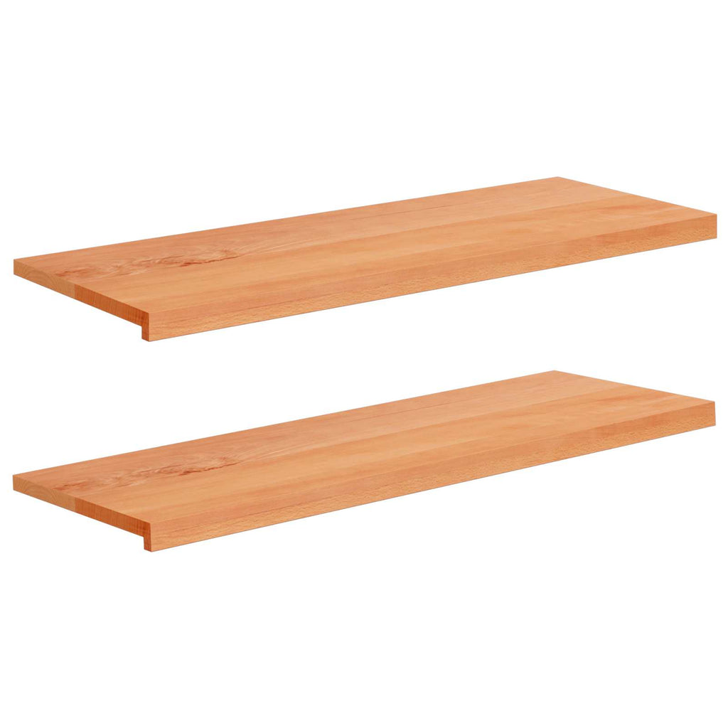 vidaXL Parapety 2 szt. Woskowane 110 x 40 x 2 cm Drewno bukowe
