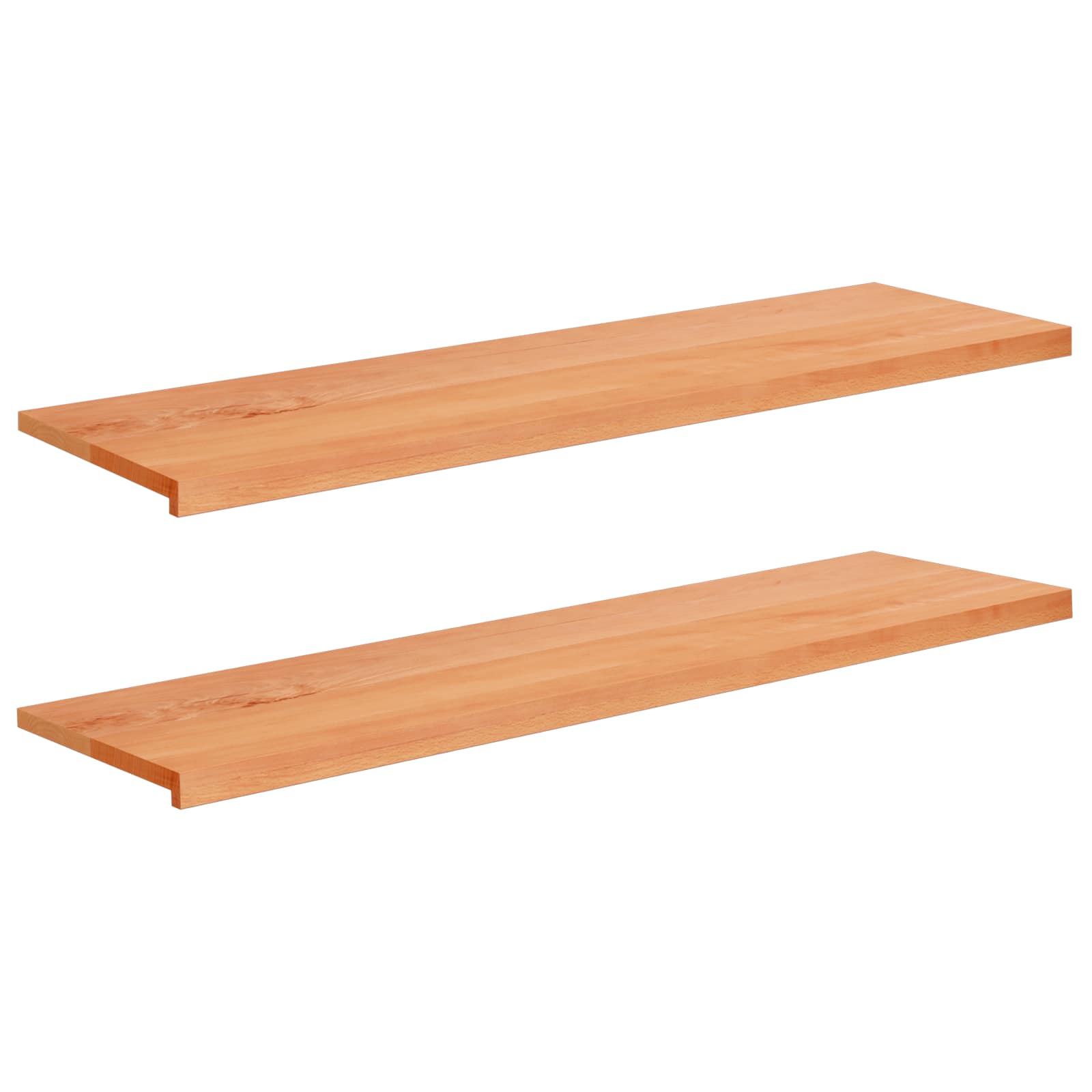 vidaXL Parapety 2 szt. Woskowane 140 x 40 x 2 cm Drewno bukowe