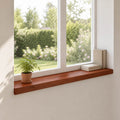vidaXL Parapety 2 szt. brązowy 90 x 15 x 2 cm Drewno bukowe