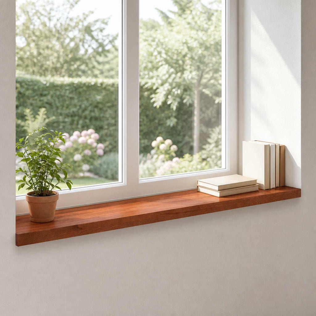 vidaXL Parapety 2 szt. brązowy 110 x 20 x 2 cm Drewno bukowe