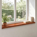 vidaXL Parapety 2 szt. brązowy 110 x 20 x 2 cm Drewno bukowe