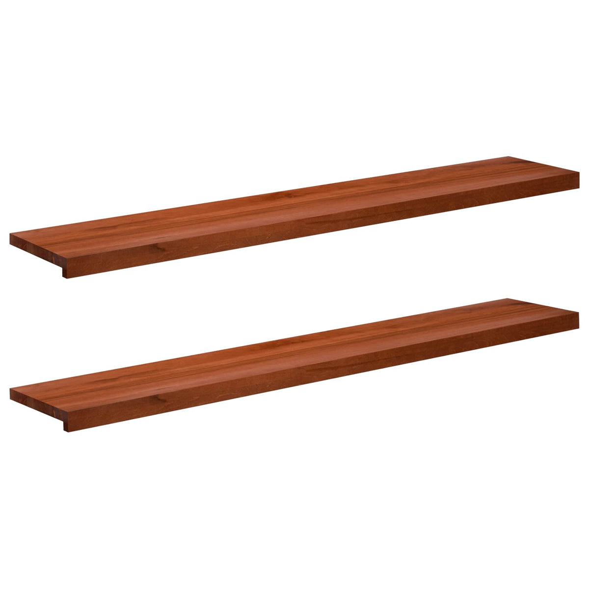 vidaXL Parapety 2 szt. brązowy 160 x 30 x 2 cm Drewno bukowe