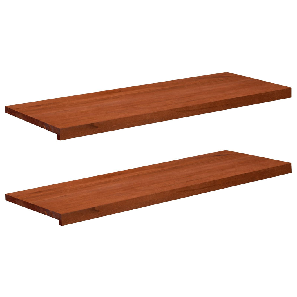vidaXL Parapety 2 szt. brązowy 110 x 40 x 2 cm Drewno bukowe