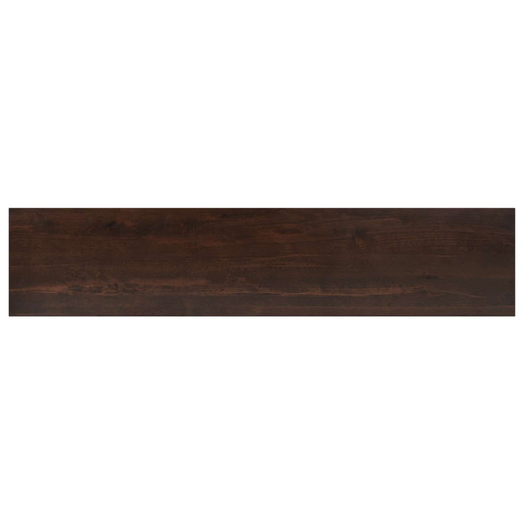 vidaXL Parapety 2 szt. Ciemny brąz 70 x 20 x 2 cm Drewno bukowe