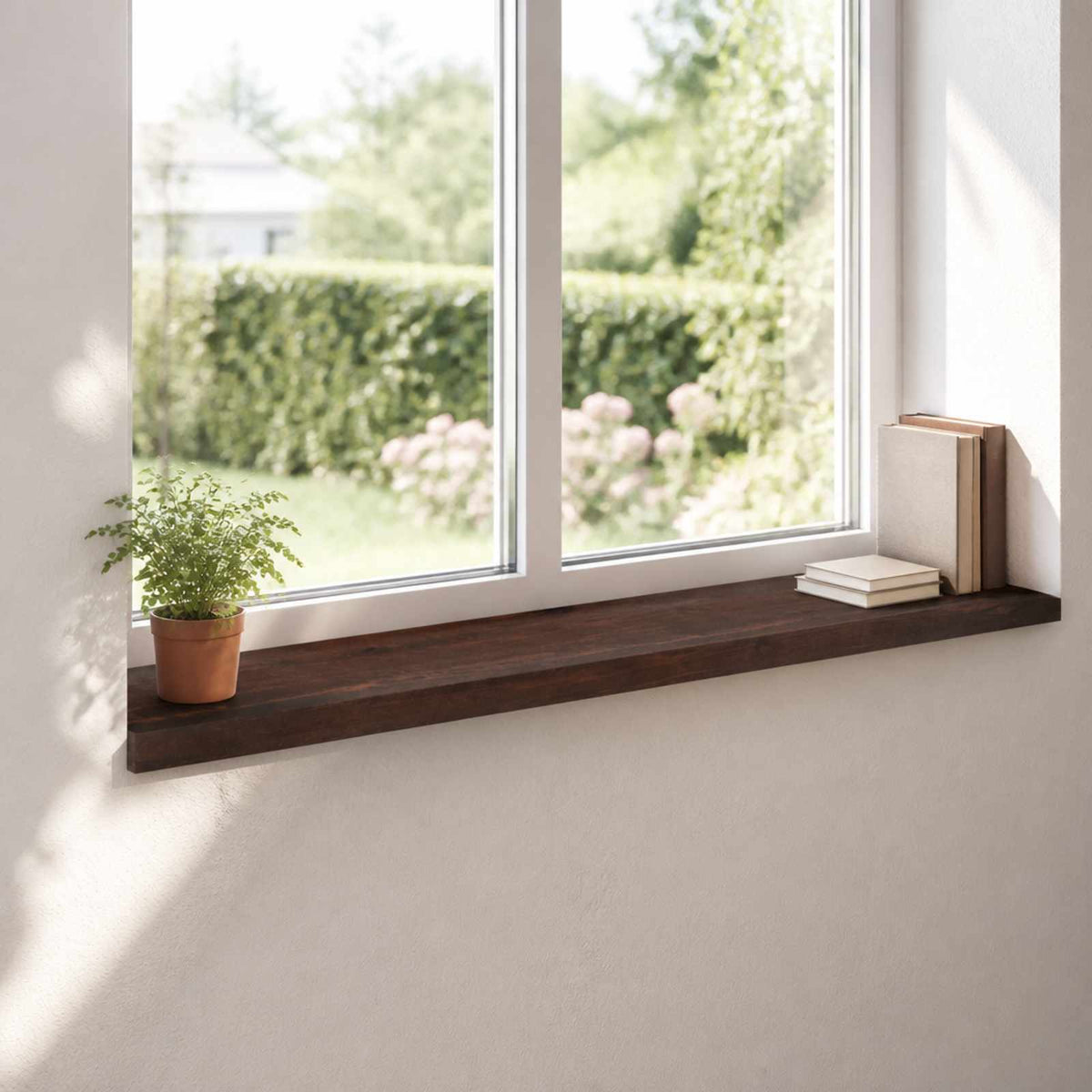 vidaXL Parapety 2 szt. Ciemny brąz 160 x 25 x 2 cm Drewno bukowe