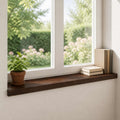vidaXL Parapety 2 szt. Ciemny brąz 100 x 30 x 2 cm Drewno bukowe