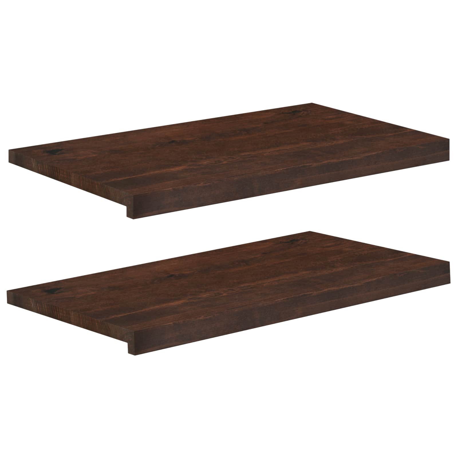 vidaXL Parapety 2 szt. Ciemny brąz 80x 40 x 2 cm Drewno bukowe