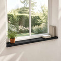 vidaXL Parapety 2 szt. Czarny 160 x 20 x 2 cm Drewno bukowe