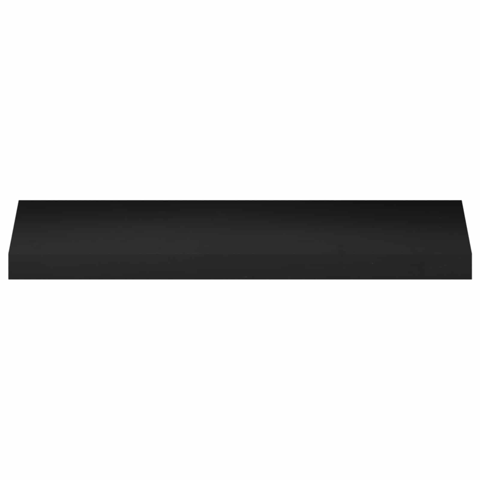 vidaXL Parapety 2 szt. Czarny 90 x 25 x 2 cm Drewno bukowe