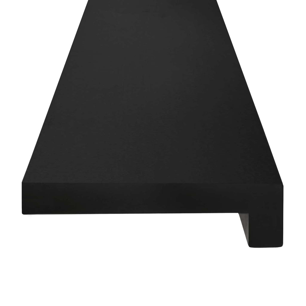 vidaXL Parapety 2 szt. Czarny 110 x 30 x 2 cm Drewno bukowe