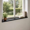 vidaXL Parapety 2 szt. Czarny 160 x 40 x 2 cm Drewno bukowe