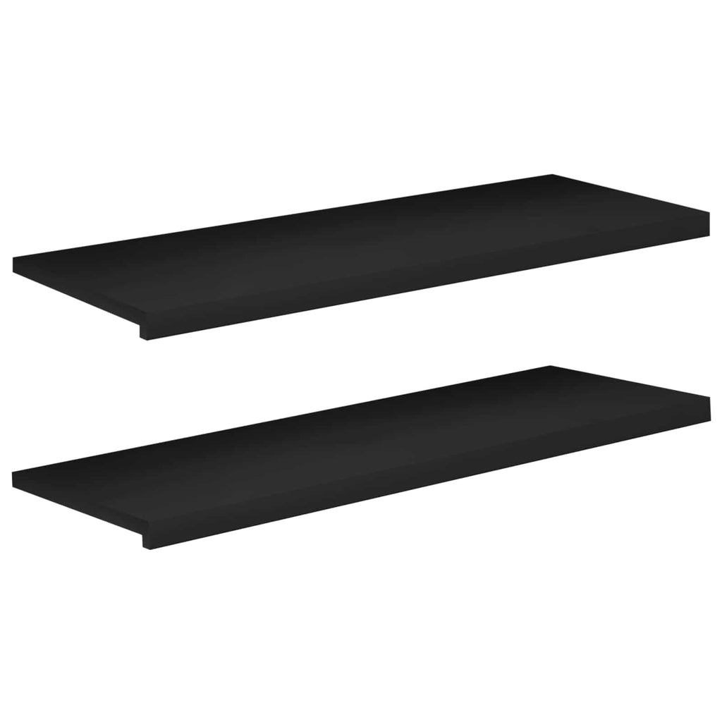 vidaXL Parapety 2 szt. Czarny 110 x 40 x 2 cm Drewno bukowe