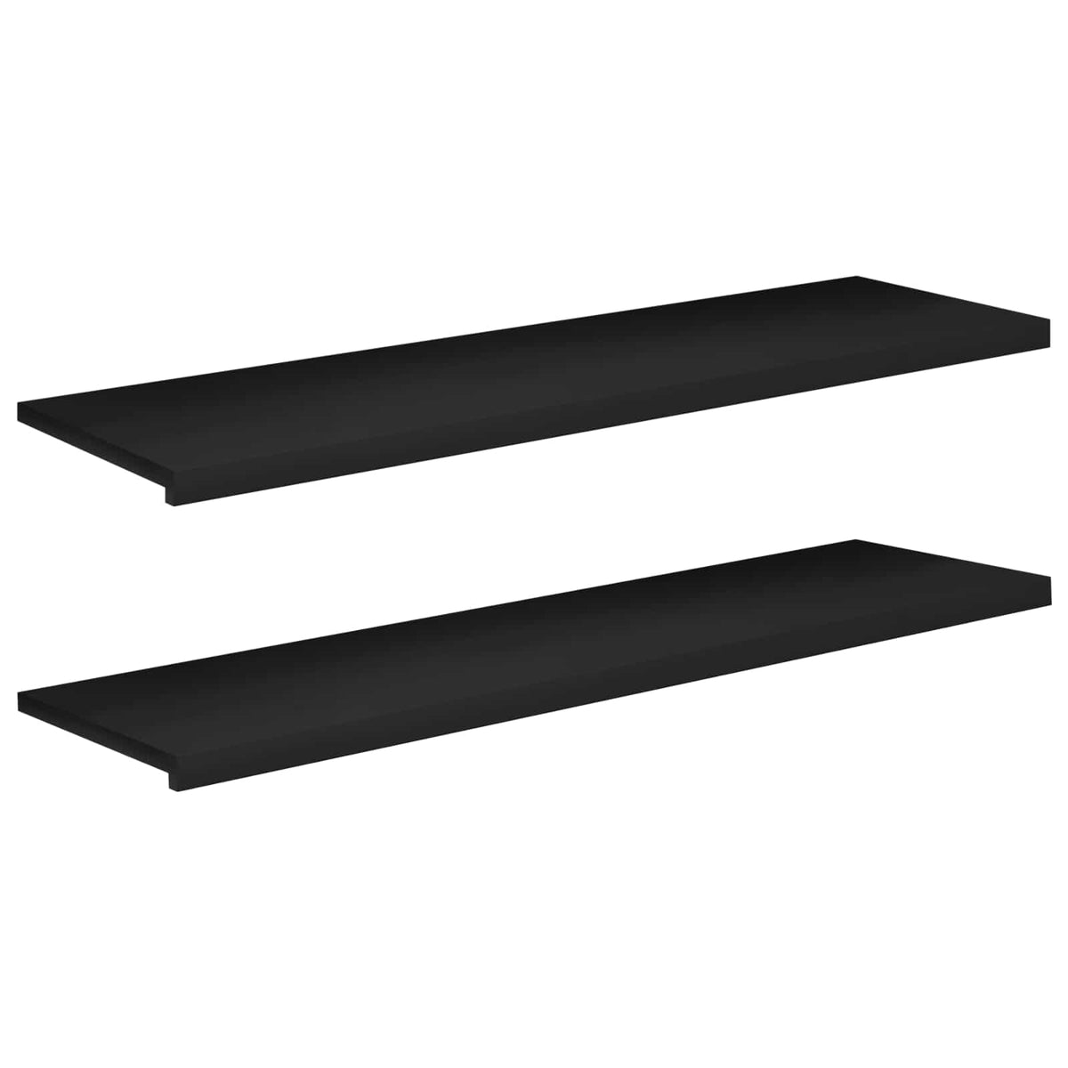 vidaXL Parapety 2 szt. Czarny 160 x 40 x 2 cm Drewno bukowe