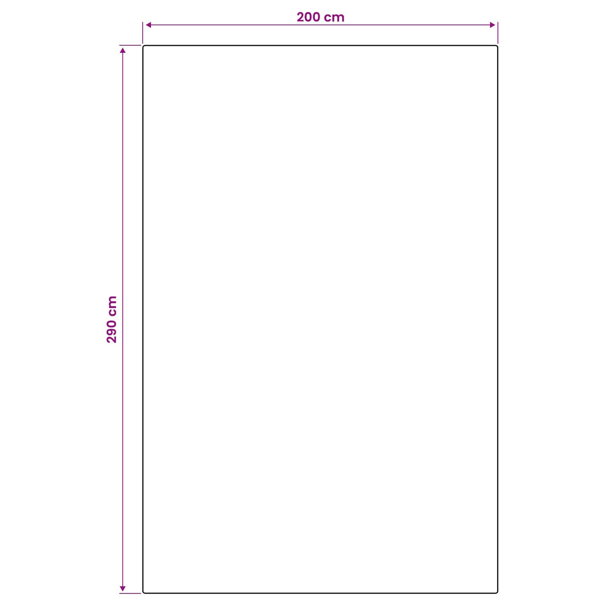vidaXL Dywan strefowy Naturalny i czarny 200 x 290 cm PET