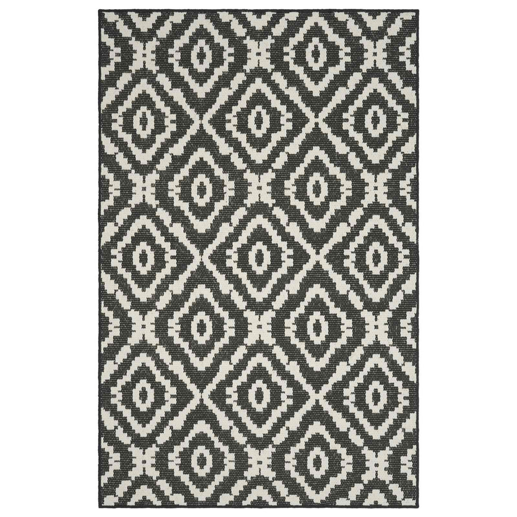 vidaXL Dywan strefowy Naturalny i czarny 200 x 290 cm PET