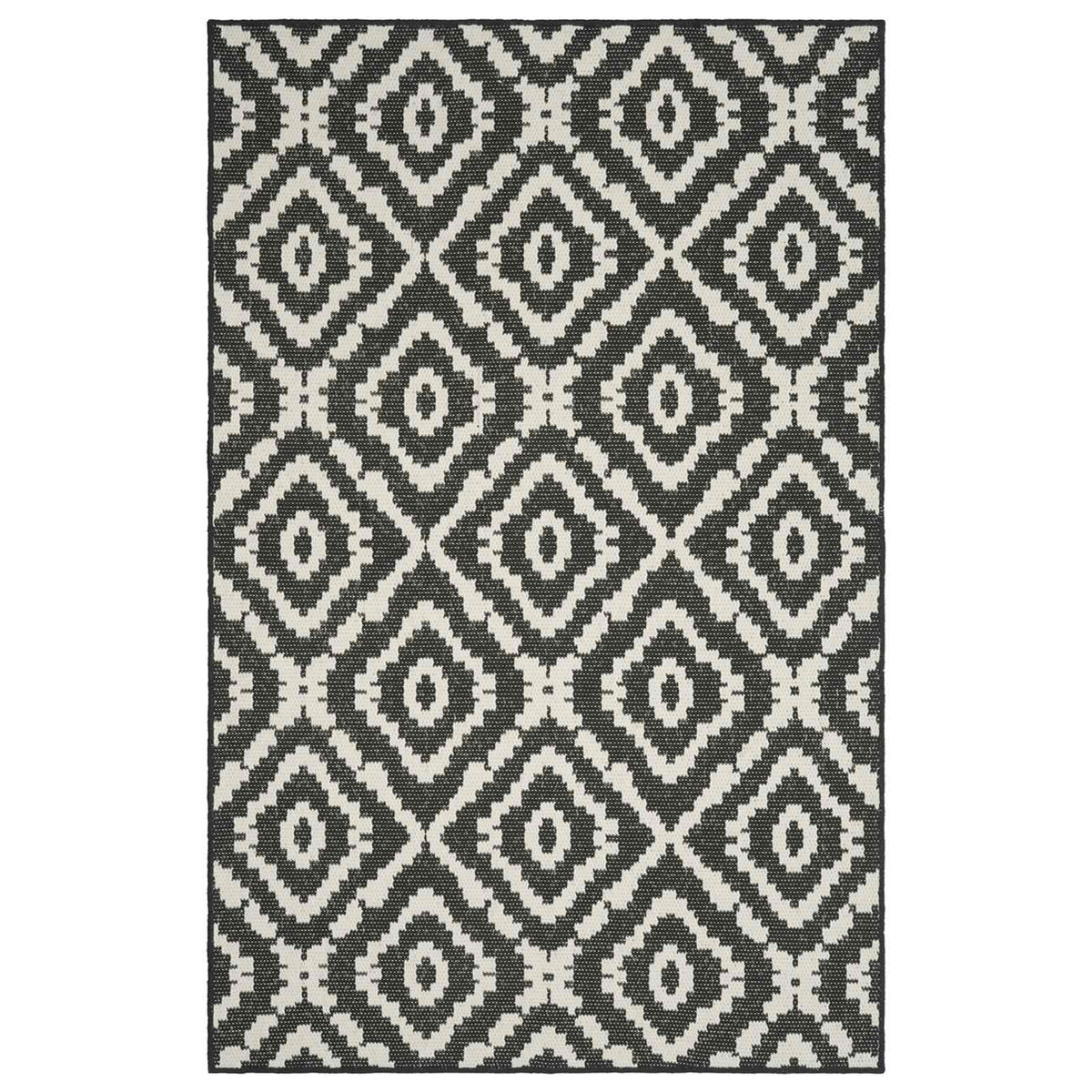 vidaXL Dywan strefowy Naturalny i czarny 200 x 290 cm PET