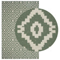 vidaXL Dywan strefowy Naturalny i zielony 160 x 230 cm PET