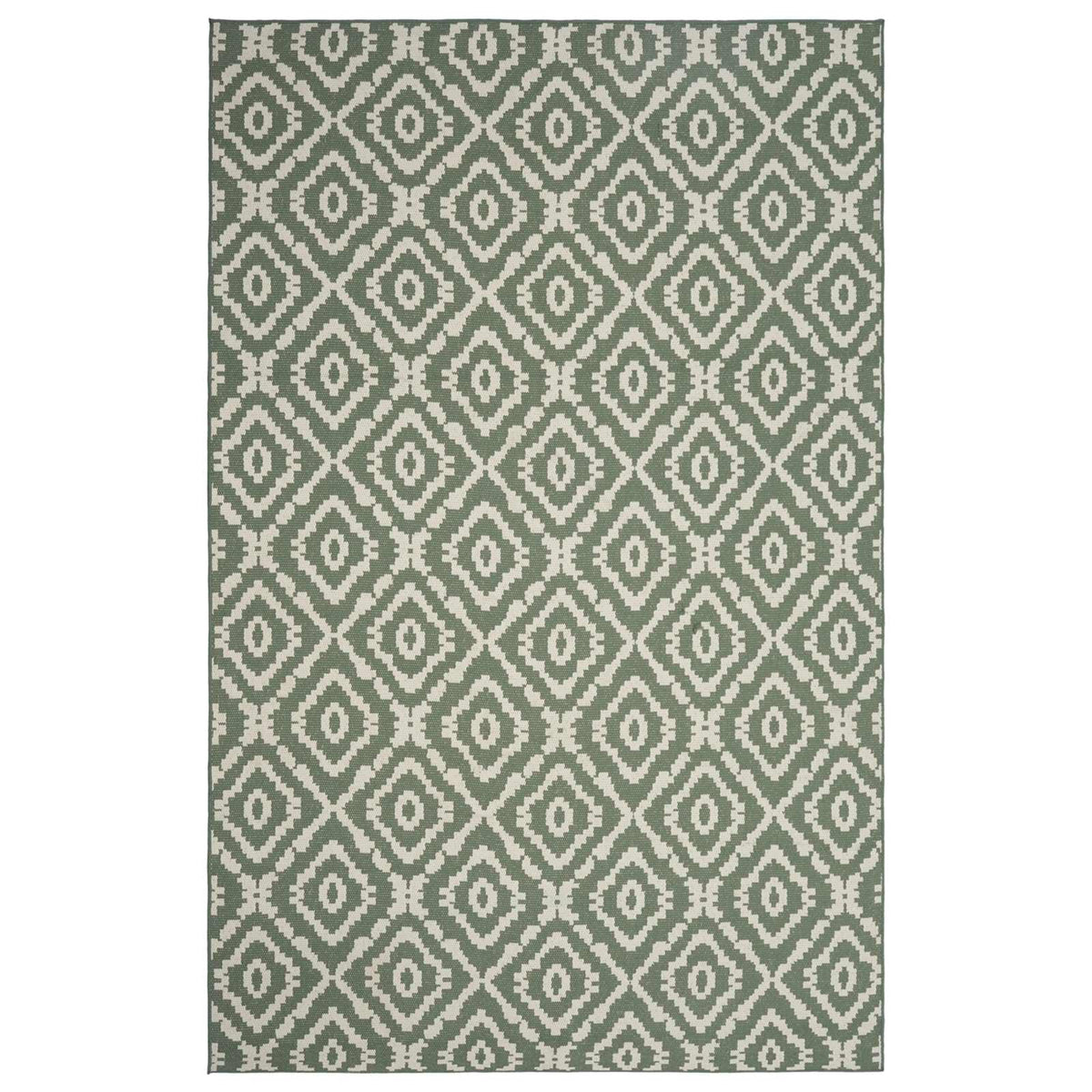 vidaXL Dywan strefowy Naturalny i zielony 160 x 230 cm PET