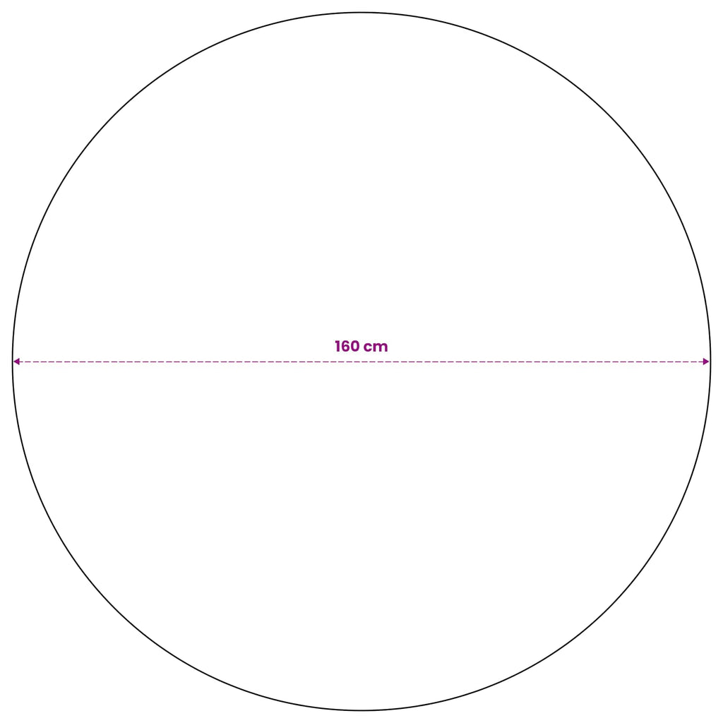 vidaXL Dywan strefowy Naturalny i czarny Ø 160 cm PET