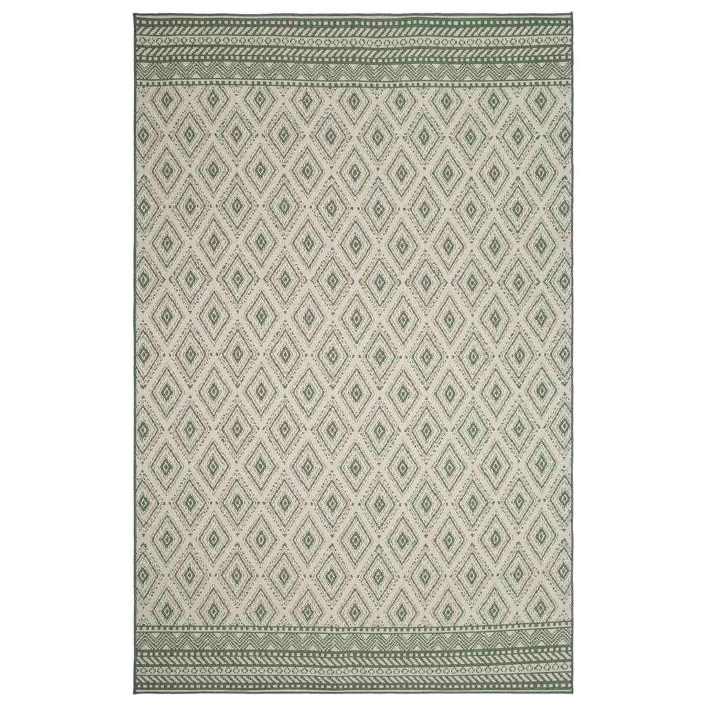 vidaXL Dywan strefowy Naturalny i zielony 160 x 230 cm PET