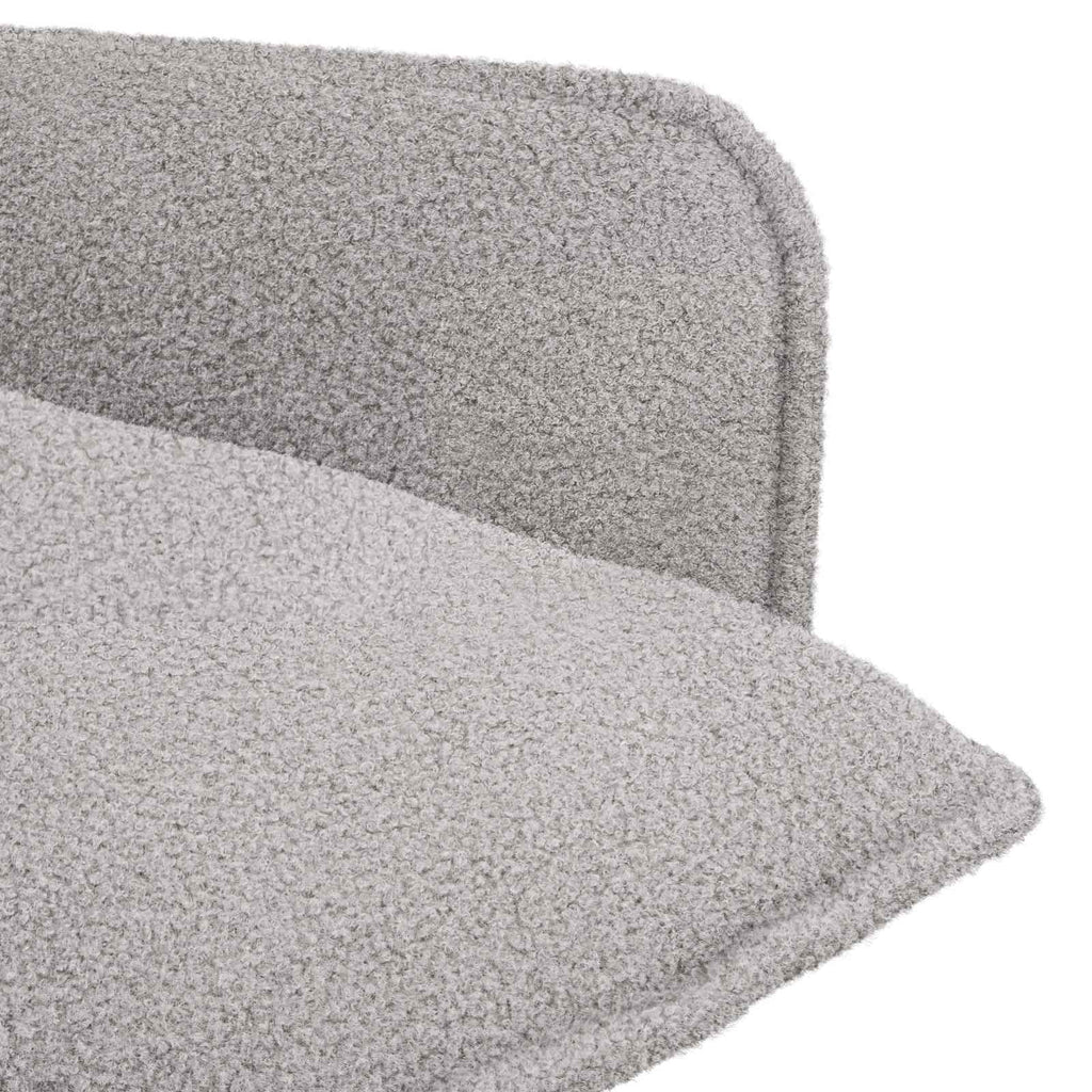 vidaXL Fotel jasnoszary Bouclé