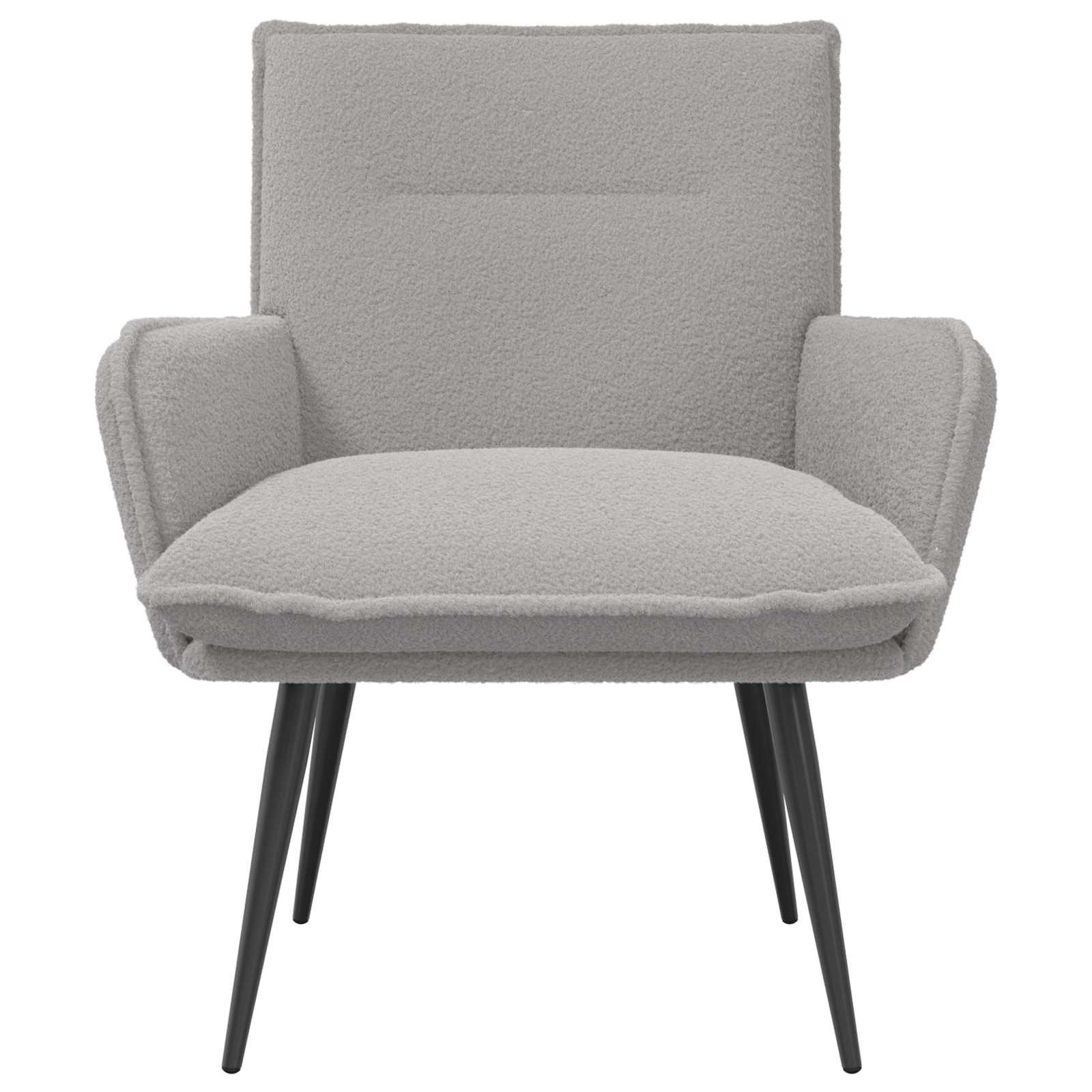 vidaXL Fotel jasnoszary Bouclé