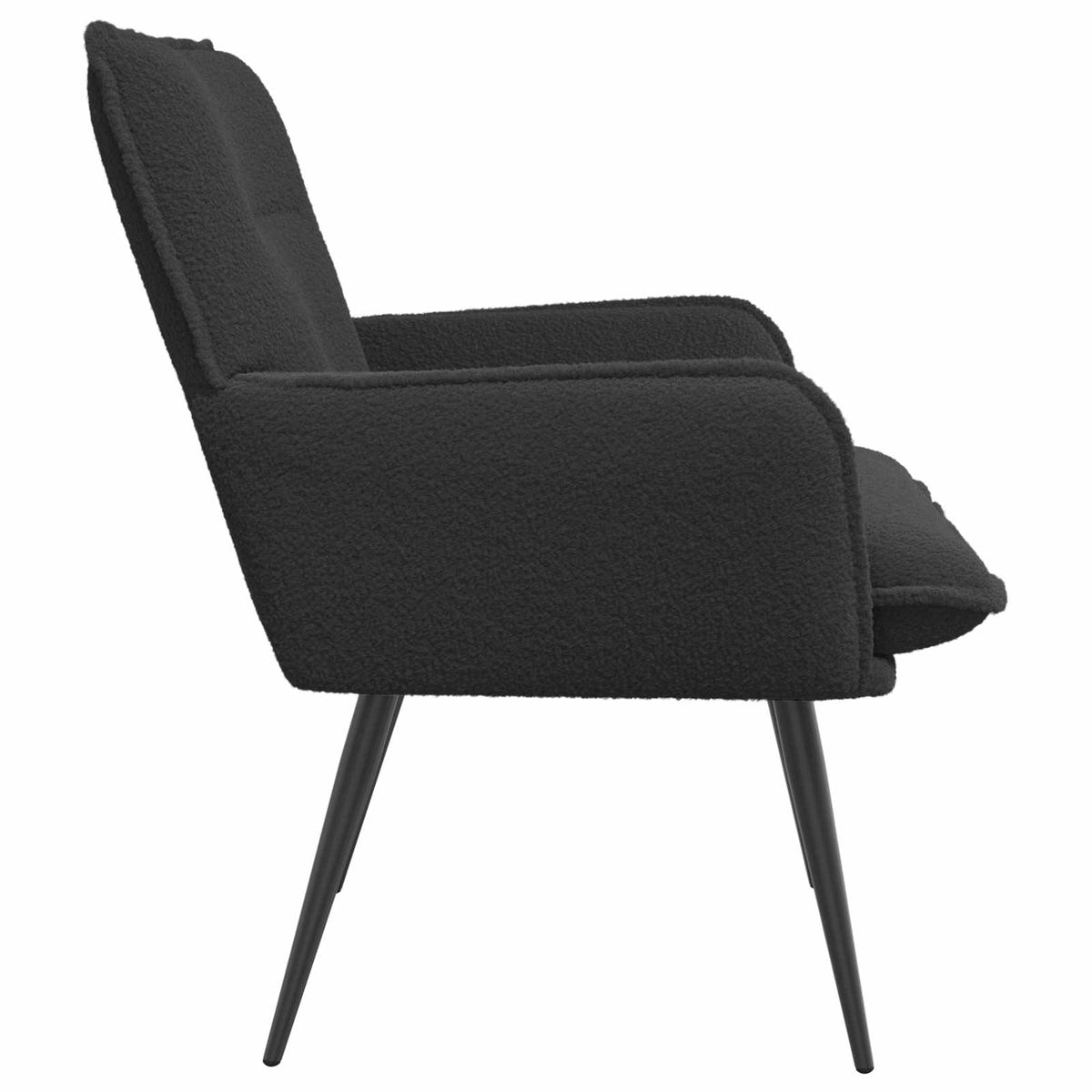 vidaXL Fotel ciemnoszary Bouclé