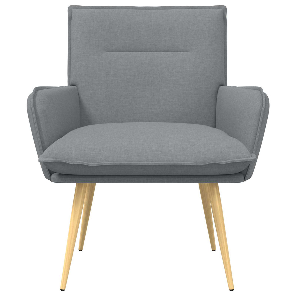 vidaXL Fotel jasnoszary tkanina