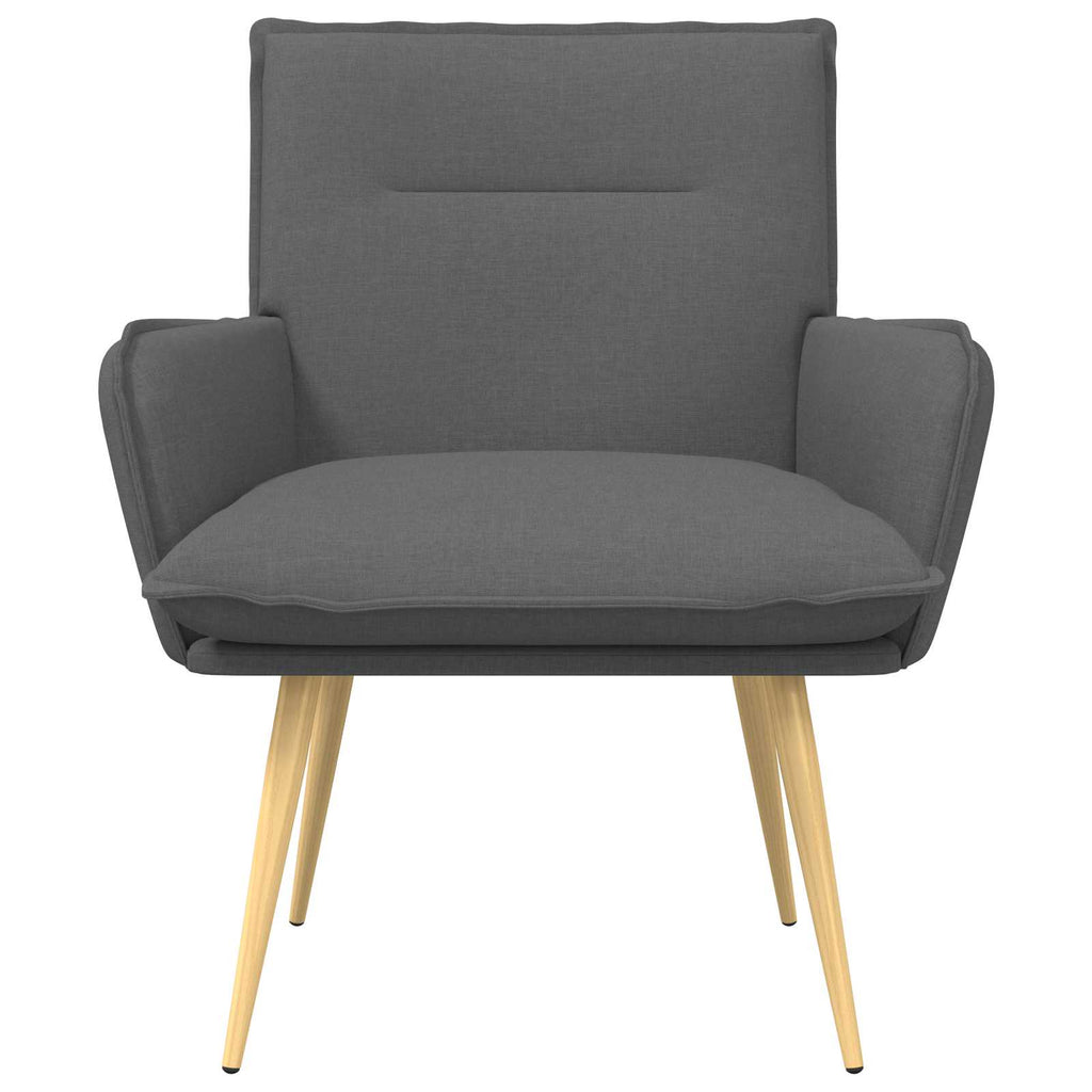 vidaXL Fotel ciemnoszary tkanina