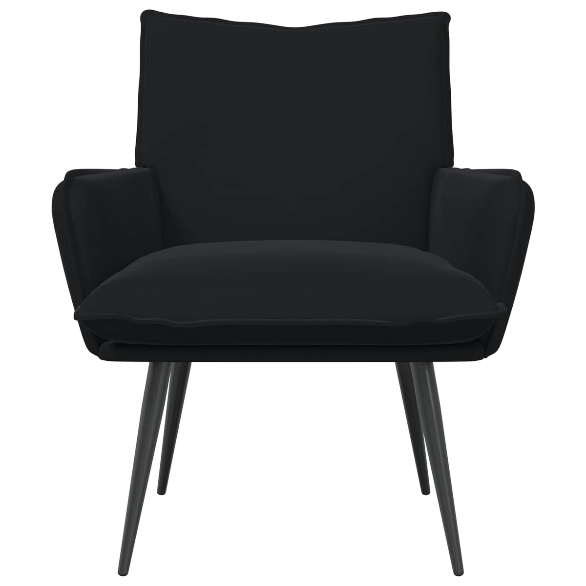 vidaXL Fotel Czarny Welur