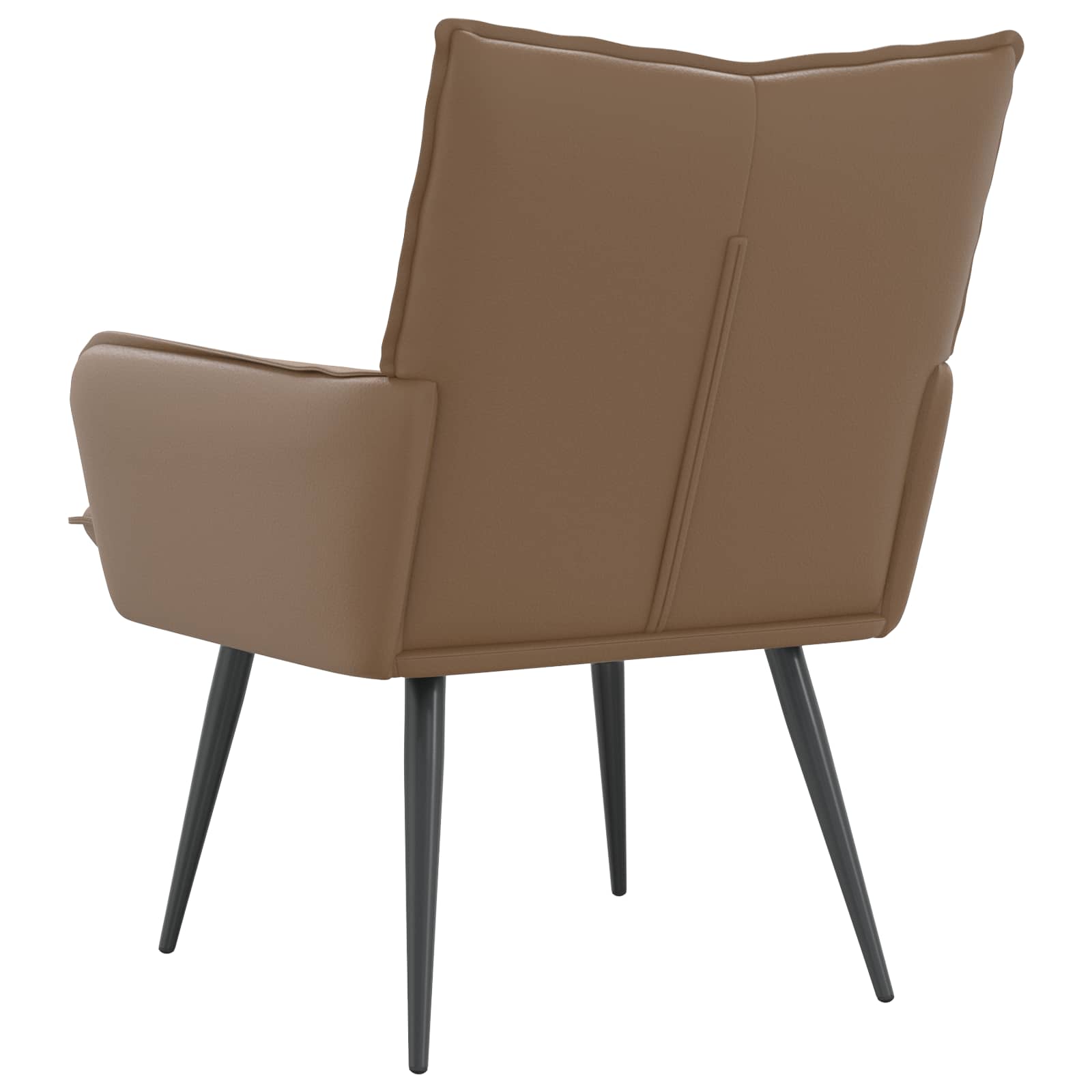 vidaXL Fotel Cappuccino Ekoskóra