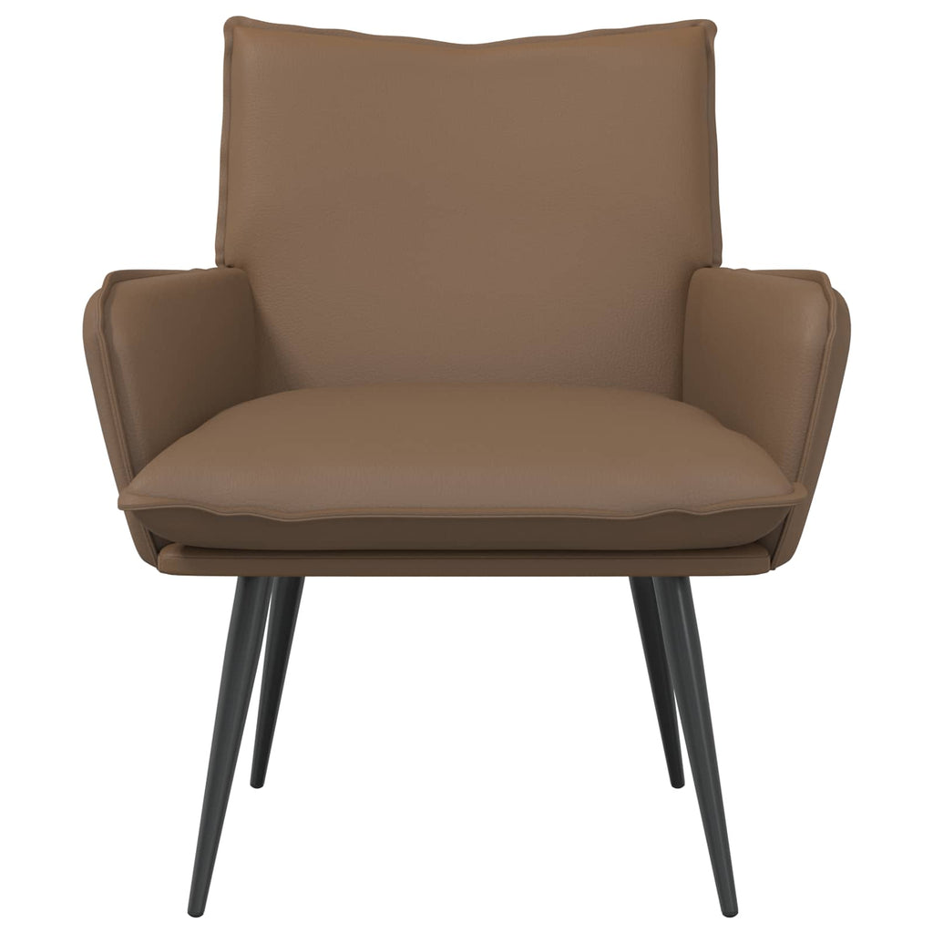 vidaXL Fotel Cappuccino Ekoskóra