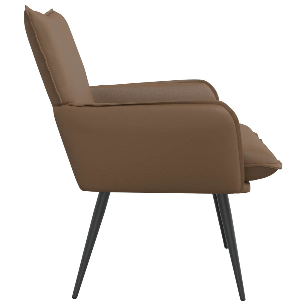 vidaXL Fotel Cappuccino Ekoskóra